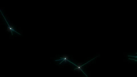 Appearing and disappearing particles.Plexus of abstract lines, triangles and Stock Footage 108126421