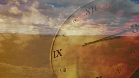 Appearing faint clock face rotating hand... | Stock Video | Pond5