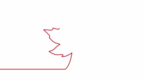 Appearing Happy Canada Day text animation with maple leaf. Canada day motion Stock Footage 243590679