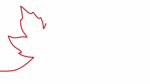 Appearing Happy Canada Day text animation with maple leaf. Canada day motion Stock Footage 243590723