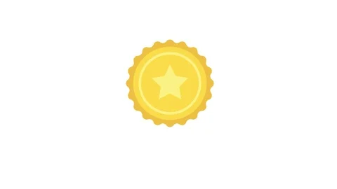 Appearing Olympic medals On white Background. Stock Footage 125978723