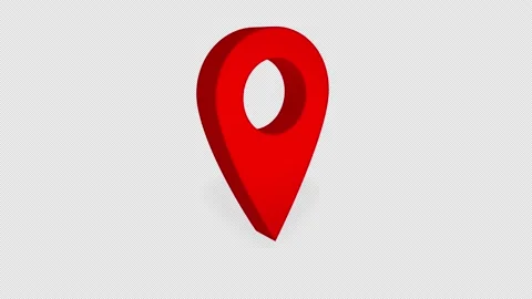 Appearing pointer for a map. Stock Footage 171724304