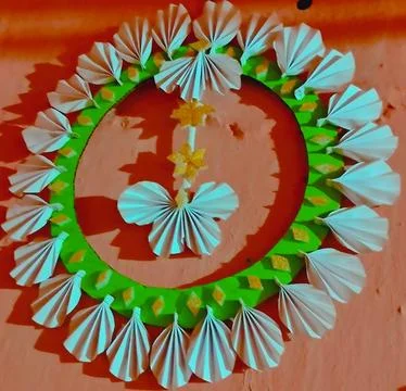 Appears to be hand made paper art. Stock Photos