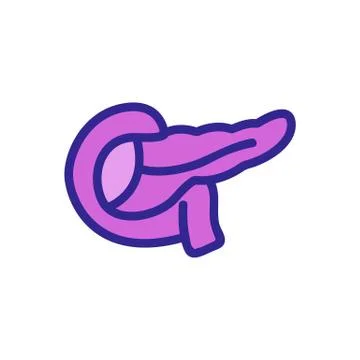 Appendicitis icon vector. Isolated contour symbol illustration Stock Illustration