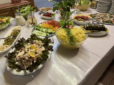 Appetiser buffet Stockfoto's