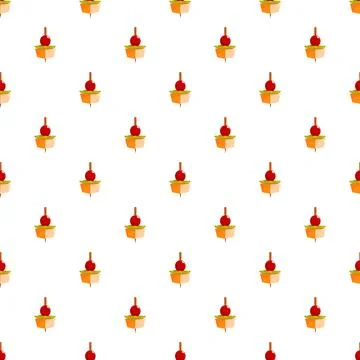 Appetizer canapes repeating pattern creating background Stockillustratie