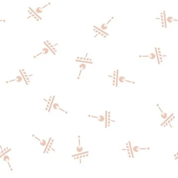 Appetizer cherry red glyph vector seamless pattern Stock Illustration