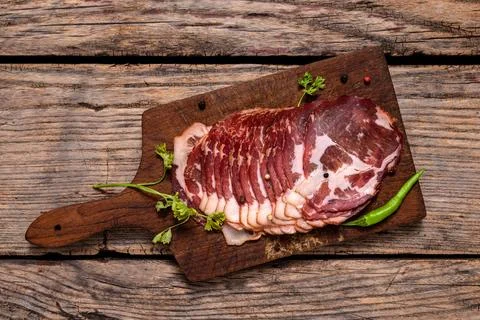Appetizer on cutting board Stock Photos