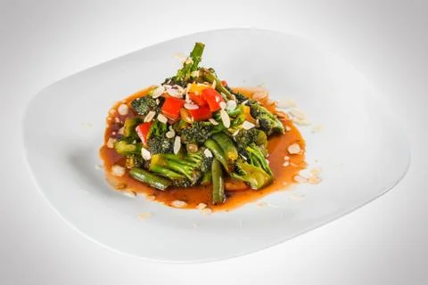 Appetizer of grilled vegetables Stock Photos