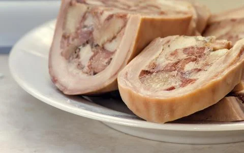 Appetizer of meat Stock Photos