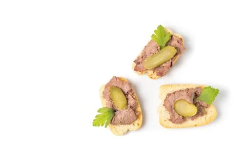 Appetizer with meat Stock Photos