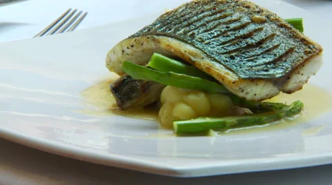 Appetizer on plate Stock Footage 57814970