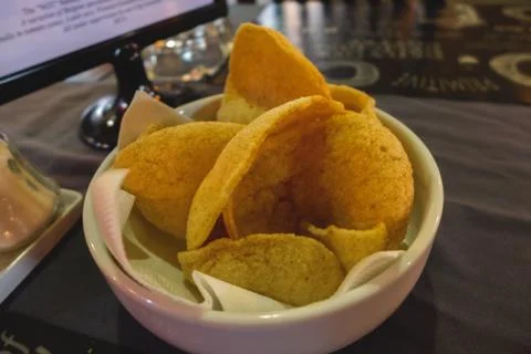 An appetizer in a restaurant before dinner Stock Photos