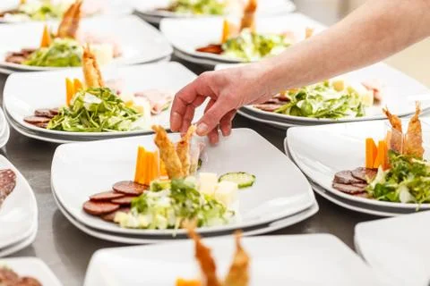 Appetizer served on a plate Stock Photos