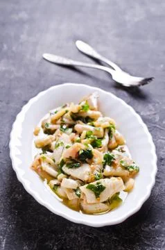 Appetizer of squid Stock Photos