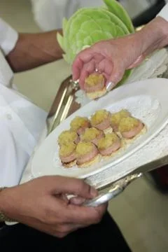 Appetizer tray at the party Stock Photos
