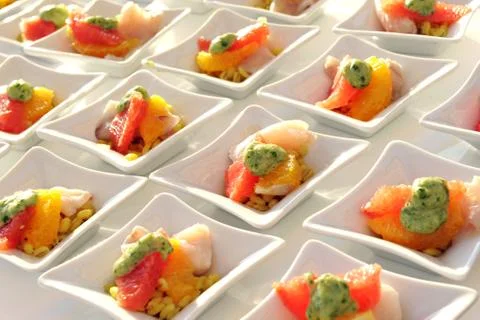 Appetizers for a banquet Stock Photos