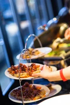 Appetizers at a buffet Stock-Fotos