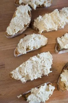 Appetizers with Camembert Stock Photos