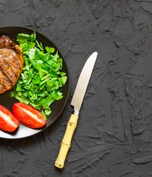 Appetizing barbecue steak bbq Foto stock