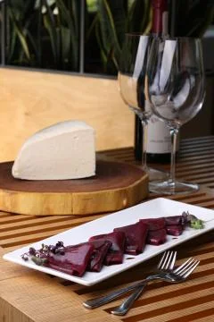 Appetizing beetroot on the plate Stock Photos