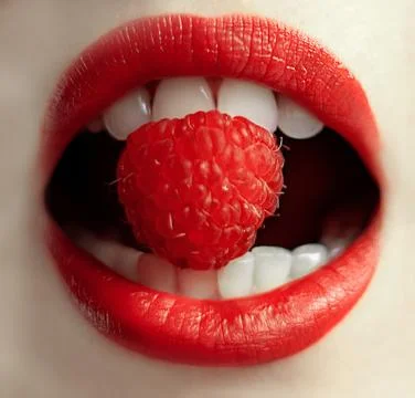 Appetizing berry raspberry Stock Photos