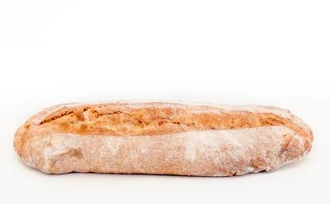 Appetizing bread isolated on white background Stock Photos