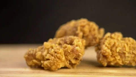 Appetizing chicken wings. Stock Footage 89888856