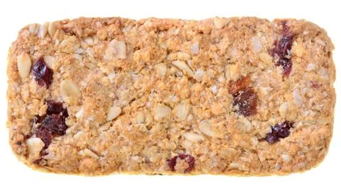 Appetizing chip cookies close-up top view isolated Stock Photos