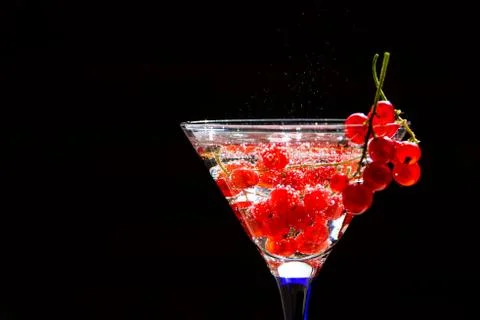 Appetizing drink of red currant.refreshing summer drink.Beverage compote of red Stock Photos