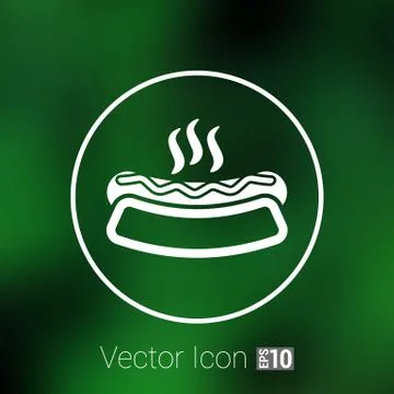 Appetizing hotdog such logo version also available gallery Stock Illustration