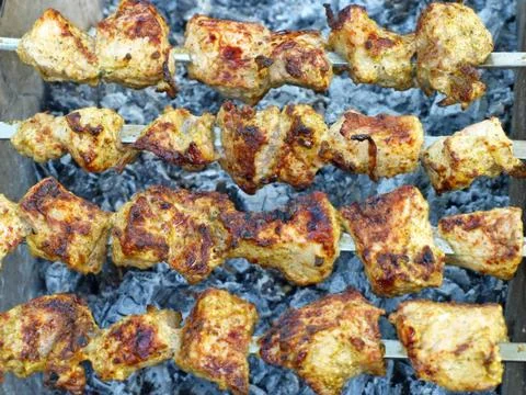 Appetizing  juice shashlik. Stock-Fotos