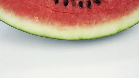 Appetizing juicy pulp of watermelon. Red watermelon close-up. 스톡 동영상 121189936