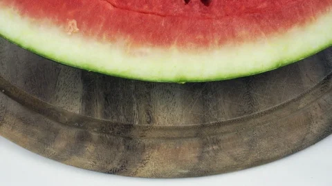 Appetizing juicy pulp of watermelon. Red watermelon close-up. Stock-Footage 121308712