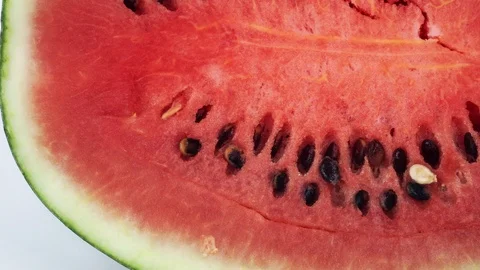 Appetizing juicy pulp of watermelon. Red watermelon close-up Video stock 121308826