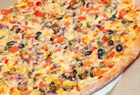 Appetizing pizza Stock Photos