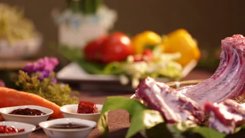 Appetizing pork chops (3) Stock Footage 202258427