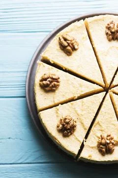Appetizing pumpkin cheesecake Foto stock