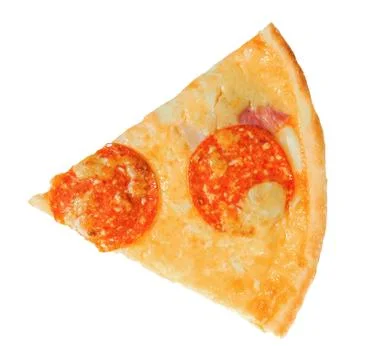 Appetizing slice of pizza Stock Photos