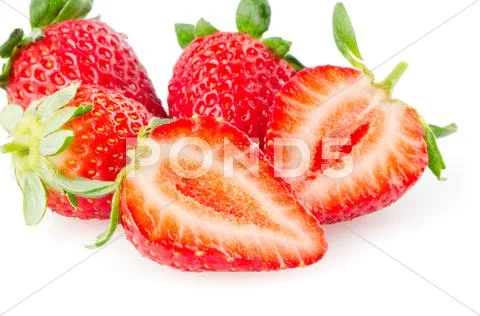 Appetizing strawberries Stock Photos