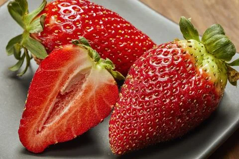 Appetizing strawberries2 写真素材