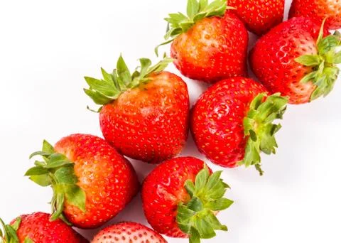 Appetizing strawberry. isolated on a white background. Stock-Fotos