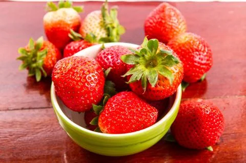 Appetizing strawberry Stock Photos