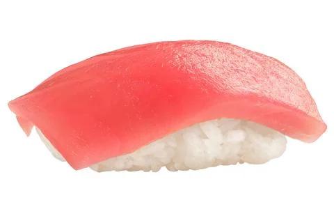 Appetizing sushi isolated on a white background. Close-up. Japanese food conc Stock Photos
