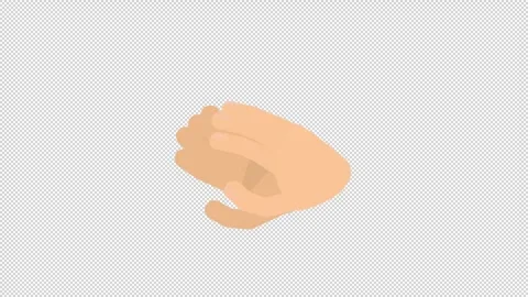 Applause. Animation of clapping hands. Cartoon. Stock Footage 301063081