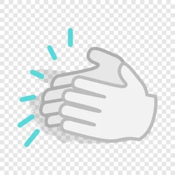 Applause, clapping hands isometric icon Stock Illustration