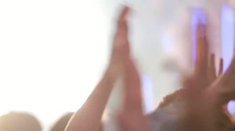 Applause at a concert Stock Footage