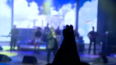 Applause at a concert Video stock 86417487