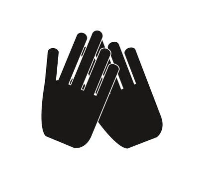 Applause icon on white background Stock Illustration