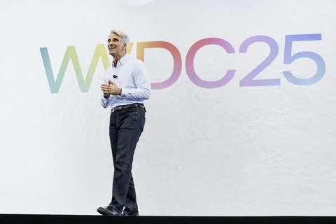 Apple 2025 World Wide Developers Conference, Cupertino, USA - 09 Jun 2025 Foto stock
